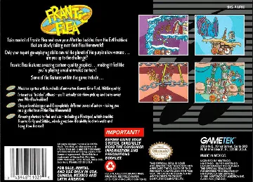 Frantic Flea (USA) box cover back